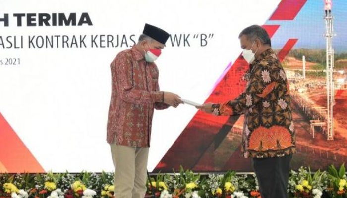 Gubernur Aceh Terima Naskah Kontrak Kerjasama Migas Blok B