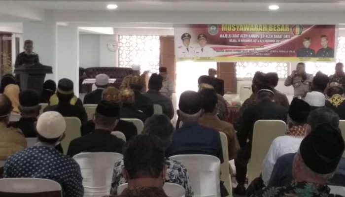 Bupati Abdya Buka Musyawarah Besar Majelis Adat Aceh