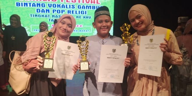 Aceh raih tiga gelar juara nasional pada festival vokalis gambus dan pop religi di NTB. (Dok. Humas Pemprov Aceh)