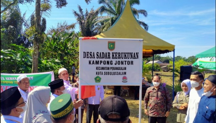 Subulussalam Kini Miliki Desa Sadar Kerukunan di Aceh
