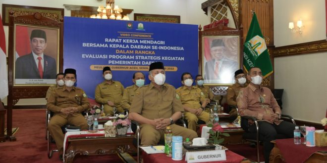 Gubernur Aceh dan Ketua DPRA Aceh Ikuti Rakernas Bersama Mendagri