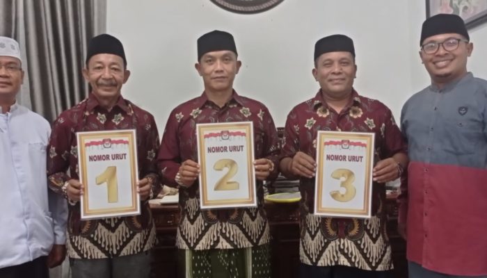 P2K Gampong Durian Rampak Susoh Resmi Umumkan Nomor Urut Calon Kandidat Keuchik