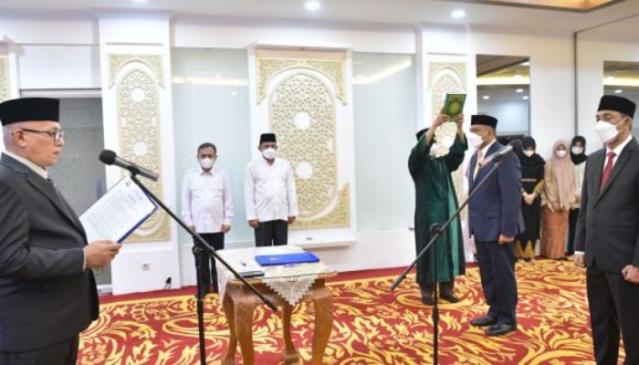 T Faisal dan T Adi Darma Dilantik Sebagai Kadishub dan Karo Umum Setda Aceh
