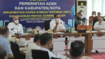 Bahas Harga Minyak Goreng, Pemerintah Aceh Ikuti Rakor Bersama Mendag RI
