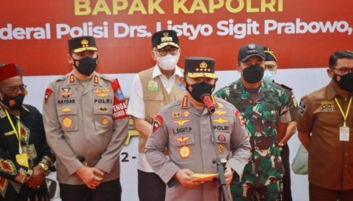 Kapolri Minta Stakeholder di Aceh Sosialisasikan Vaksin Booster