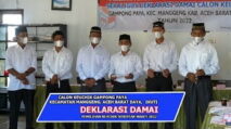 Calon Keuchik Gampong Paya Abdya Ikuti Deklarasi Damai