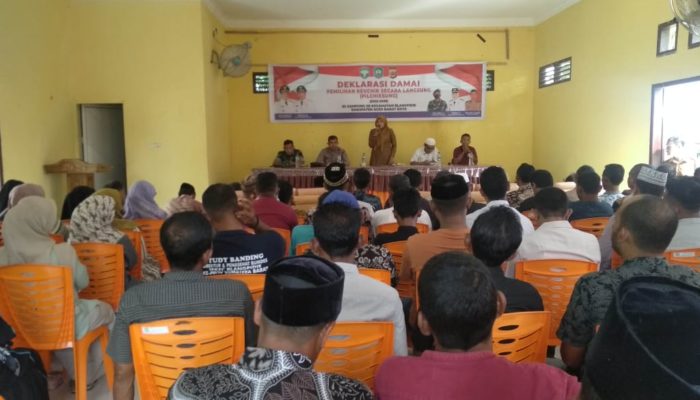 73 Calon Keuchik di Kecamatan Blangpidie Ikrarkan Pilchiksung Damai