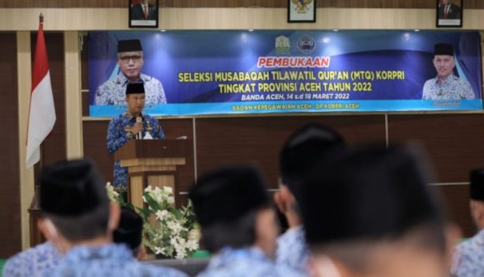 Seleksi Peserta MTQ KORPRI Aceh ke Tingkat Nasional Resmi Dibuka