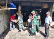 Dandim Abdya Salurkan Bantuan untuk Korban Kebakaran di Ie Mirah Babahrot