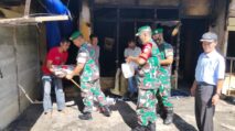 Dandim Abdya Salurkan Bantuan untuk Korban Kebakaran di Ie Mirah Babahrot