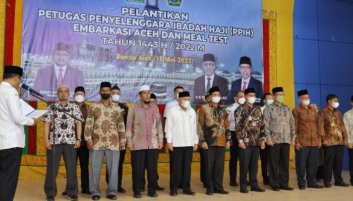 Petugas Penyelenggara Ibadah Haji Embarkasi Aceh Dilantik