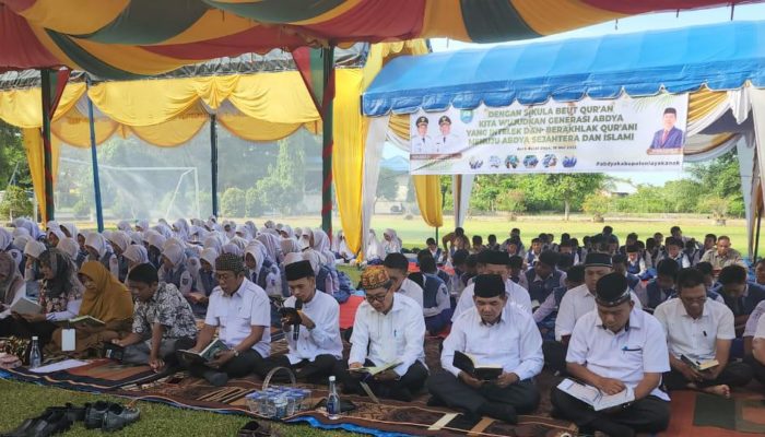 Ribuan Siswa SD dan SMP Di Abdya Ikuti Beut Qur’an