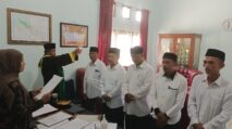 Lima Pj Keuchik di Kecamatan Blangpidie Dilantik