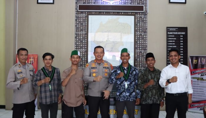 Kapolres Aceh Barat Terima Audiensi Mahasiswa HMI
