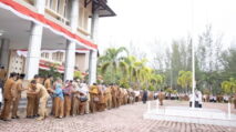 Pemkab Nagan Raya Gelar Apel Gabungan Hari Pertama Masuk Kerja