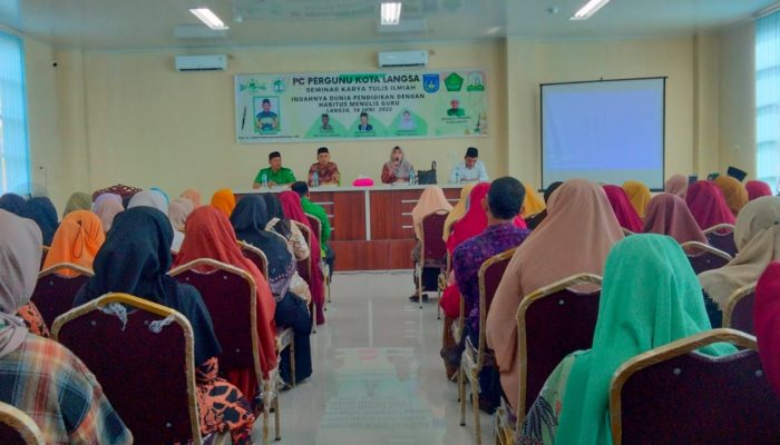PC Pergunu Kota Langsa Gelar Seminar Karya Tulis Ilmiah, Diikuti 153 Guru dari Berbagai Jenjang