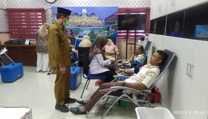 Lampaui Target, Dinsos Aceh Kembali Sumbangkan 86 Kantong Darah