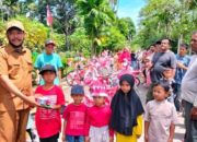 Puluhan Sepeda Hias Merah Putih Semarakkan HUT RI ke-77 Desa Gudang Abdya