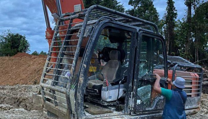 Polisi Grebek Illegal Mining di Nagan Raya, Empat Penambang dan Satu Ekskavator Diamankan
