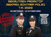 Penerimaan Bintara Polri Rekpro TA 2023 Polda Aceh Telah Dibuka