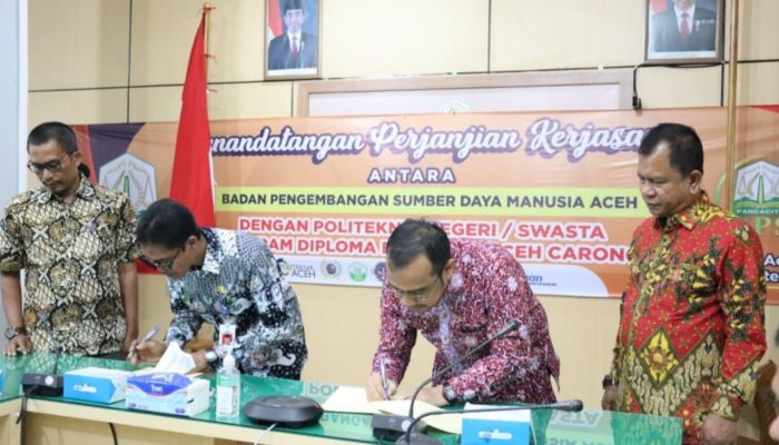 PNL dan BPSDM Aceh Teken Kerjasama Pendidikan