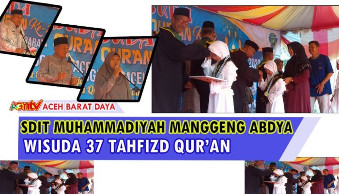 37 Tahfidz Al Qur’an SDIT Muhammadiyah Manggeng Abdya Diwisuda