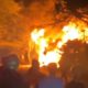 Breaking News: Panglong Kayu di Lambhuk Banda Aceh Terbakar