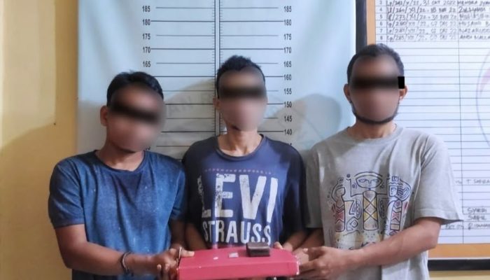 Kerap Transaksi Narkoba, Tiga Pria di Pidie Digulung Polisi