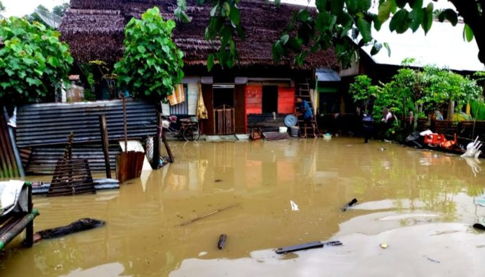 Banjir Luapan di Kabupaten Pidie Mulai Surut