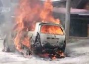 1 Unit Mobil Innova Hangus Terbakar di Nagan Raya