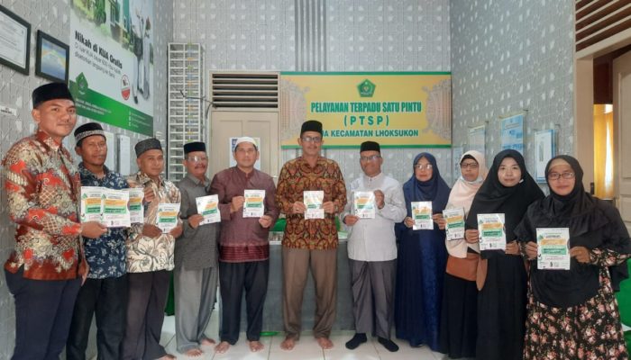 Kemenag Aceh Utara Sukses Gelar Kampanye Mandatory Halal di Lhoksukon dan Dewantara