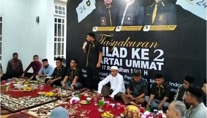 Meriahkan Milad ke 2, DPW Partai Ummat Aceh Gelar Bukber dan Bagi Paket Sembako