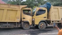 Dua Unit Dump Truk Laga Kambing di Abdya 19 Dua Unit Dump Truk Laga Kambing di Abdya