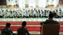 448 Calon Jemaah Haji Aceh Utara Dipeusijuk di Masjid Agung Baiturrahim Lhoksukon