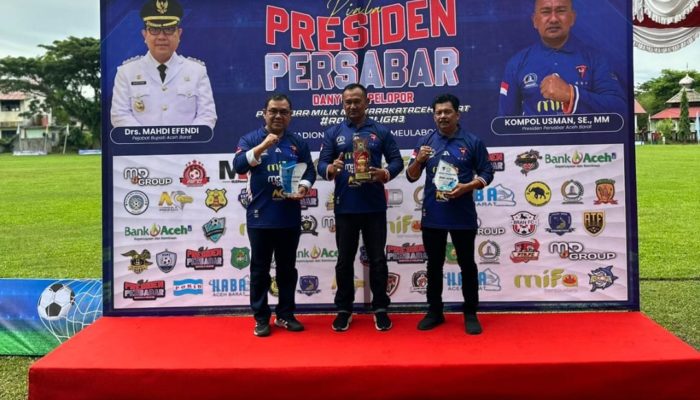 32 Klub Sepakbola di Aceh Barat Akan Berlaga Di Piala Presiden Persabar Danyon C Pelopor