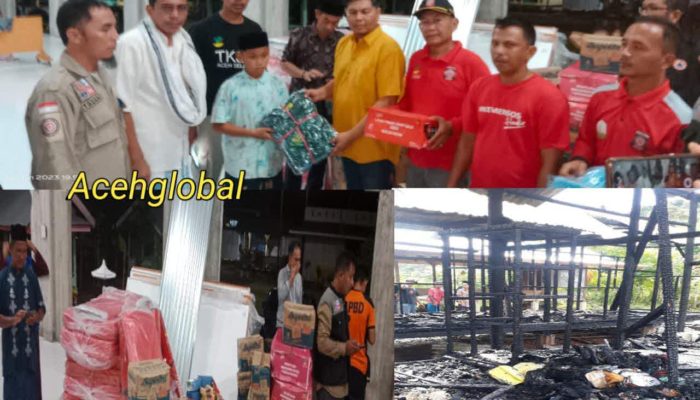 Dinsos Aceh Selatan Salurkan Bantuan Masa Panik untuk Korban Kebakaran