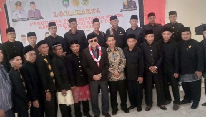 Wali Nanggroe Aceh Malik Mahmud Al Haythar Buka Lokakarya Penguatan Imum Mukim Abdya