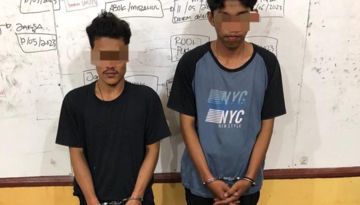 Simpan 16 Paket Ganja, Dua Pemuda di Abdya Diringkus Polisi