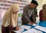 STKIP Muhammadiyah dan Pemdes Padang Geulumpang Jalin Kerjasama Literasi Membaca