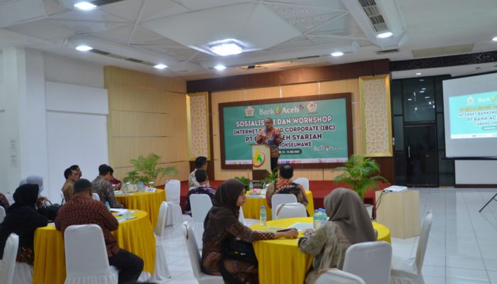 Bank Aceh Syariah Cabang Lhokseumawe Gelar Sosialisasi dan Workshop IBC