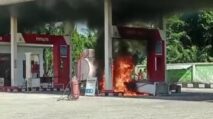 Pom Minyak SPBU Babahrot Abdya Terbakar