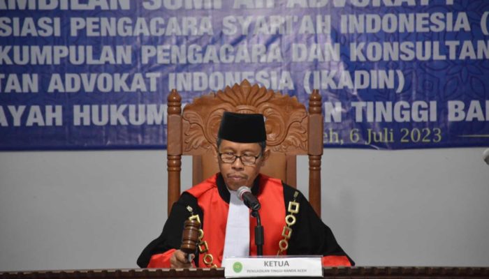 KPT Banda Aceh Ingatkan Jangan Main-Main dengan Sumpah Advokat