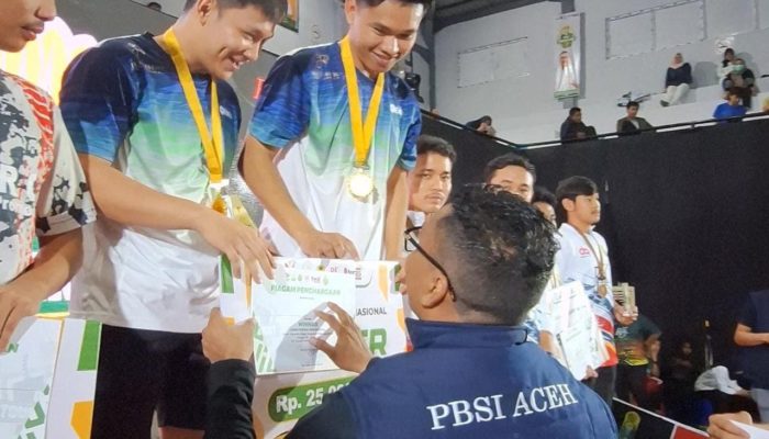 Open Tounament PBSI Aceh 2023 Resmi Ditutup Pj Bupati Abdya, Ini Daftar Juara
