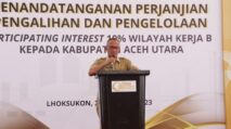Pj Bupati Apresiasi Penandatanganan Pengalihan PI 10 Persen Untuk Pemkab Aceh Utara