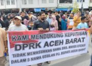 Ratusan Warga Aceh Barat Tolak Perpanjangan Jabatan Pj. Bupati Mahdi Efendi