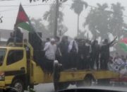 Ratusan Massa di Abdya Long March Gelar Aksi Solidaritas Bela Palestina