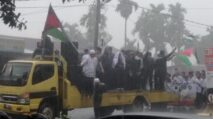 Ratusan Massa di Abdya Long March Gelar Aksi Solidaritas Bela Palestina
