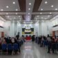 Para peserta sedang mengikuti seminar internasional 'Madani' 2023 yang berlangsung di Gedung Auditorium Prof Ali Hasyimi UIN Ar-Raniry Banda Aceh, Senin (2/10/2023). Foto: Acehglobal/Cut Wulandari S.