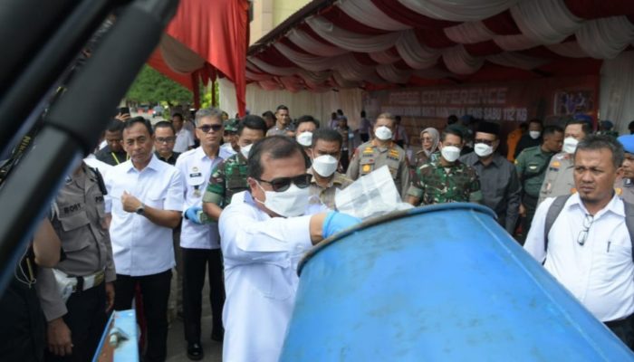 Polda Aceh Musnahkan 112 Kg Sabu Jaringan Internasional