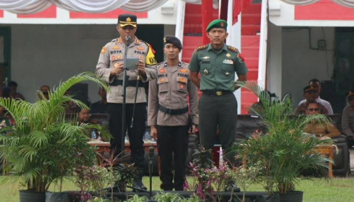 Polres Aceh Selatan Gelar Apel Pasukan Ops Mantap Brata Seulawah 2023-2024